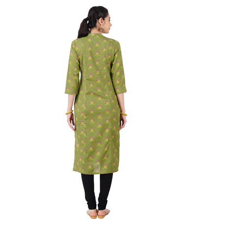 3 Panel Colour A-line Kurta Set