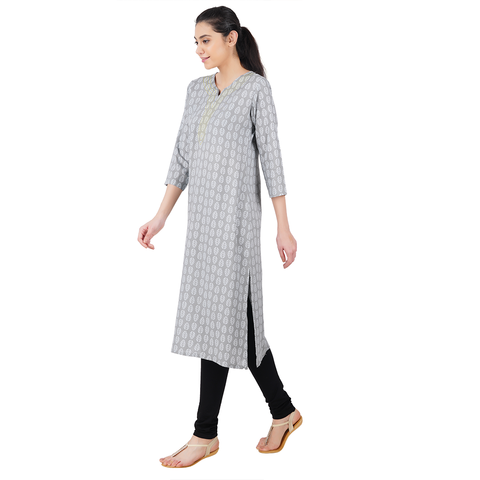 Dress with Running Stitch