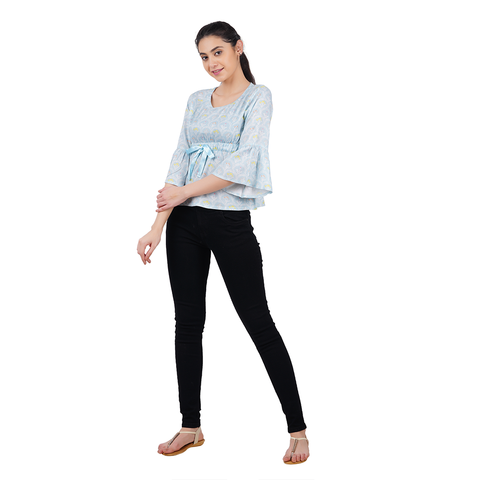 Frilled Sleeve Top