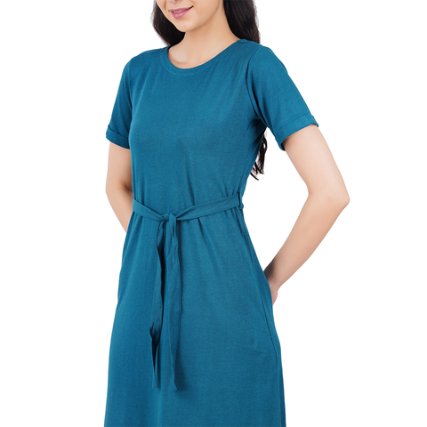Tunic with Waist Fabric Belt