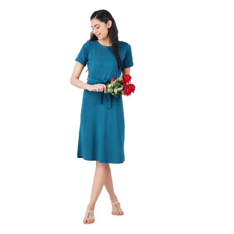 Tunic with Waist Fabric Belt