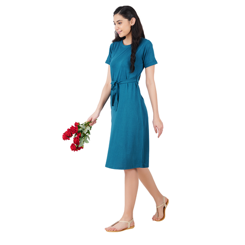 Tunic with Waist Fabric Belt