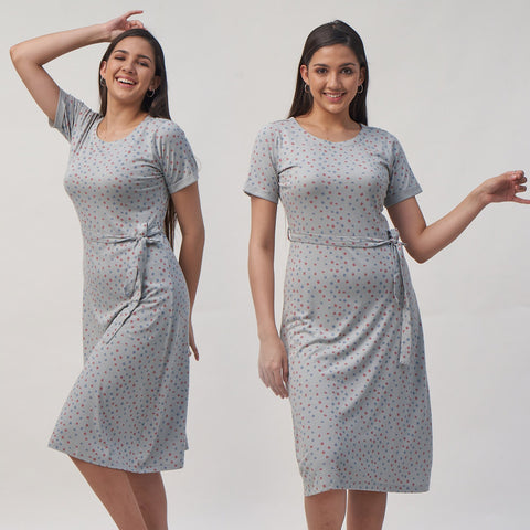 Tunic with Waist Fabric Belt