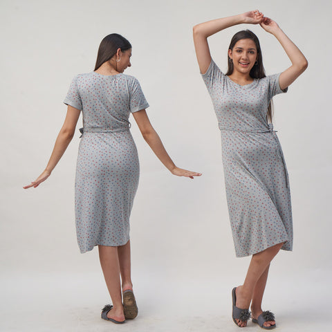 Tunic with Waist Fabric Belt