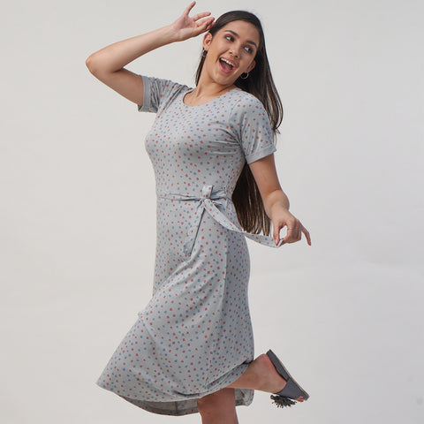 Tunic with Waist Fabric Belt
