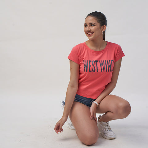 West Wind Chest Printed Crop Top