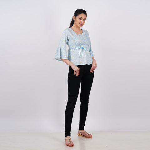 Frilled Sleeve Top