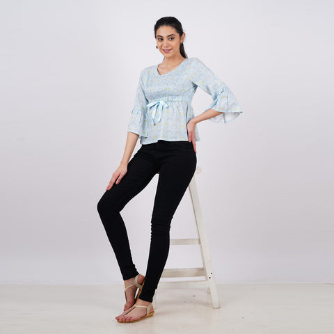 Frilled Sleeve Top