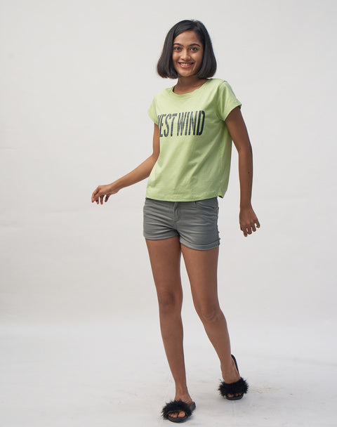 West Wind Chest Printed Crop Top
