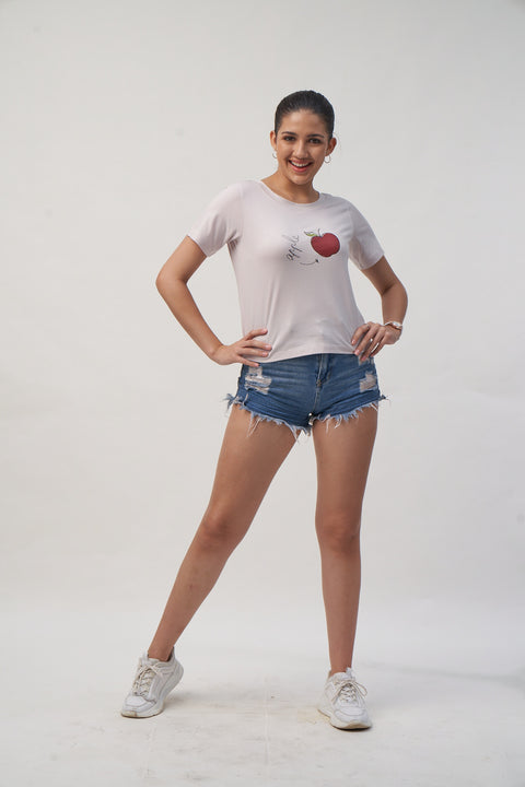 Fruit Printed Crop Top
