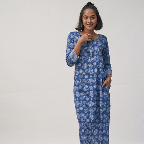 Kurta with Sleeve Border 1