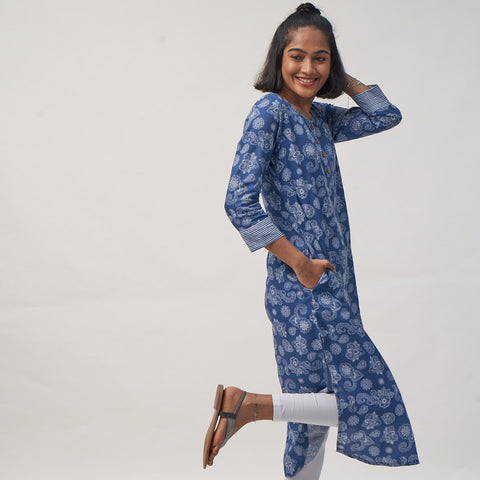 Kurta with Sleeve Border 1