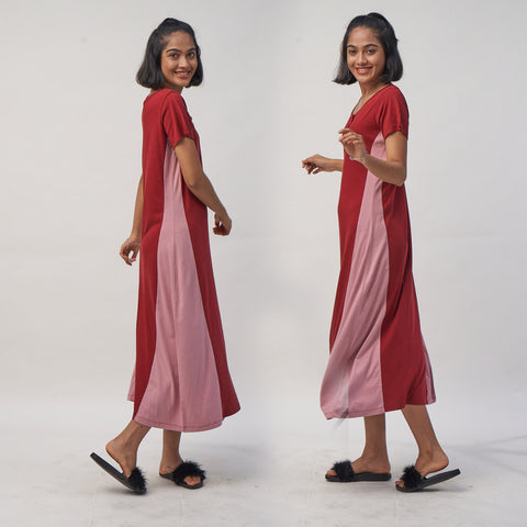 3 Panel Colour Blocked Nighty